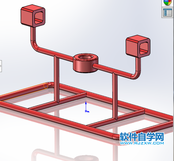 圓弧槽口凸輪機構用SolidWorks制作