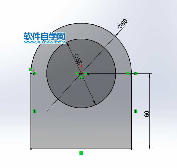 鈑金法蘭零件SolidWorks練習(xí)題畫法