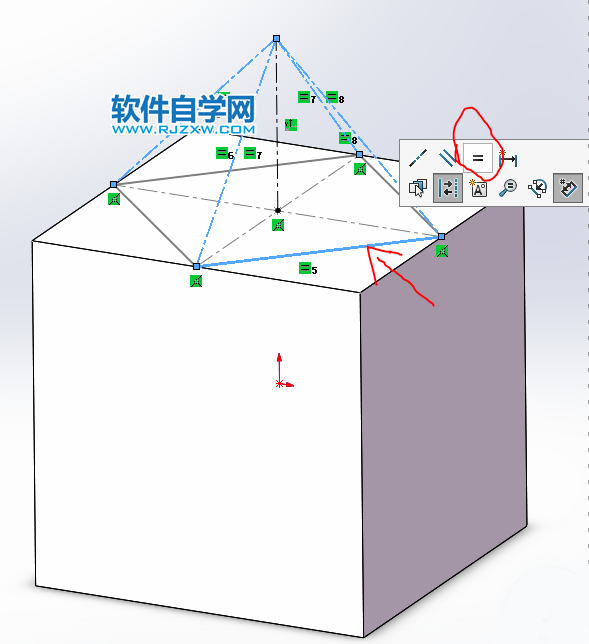 用SolidWorks畫兩個交叉幾何體的兩種方法