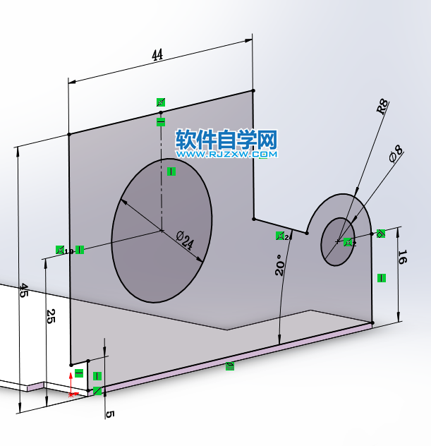 過程很簡單的鈑金圖用SolidWorks畫
