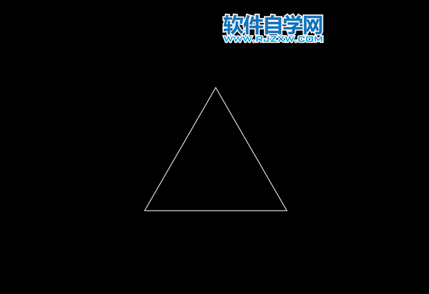 CAD繪制等腰三角形的方法