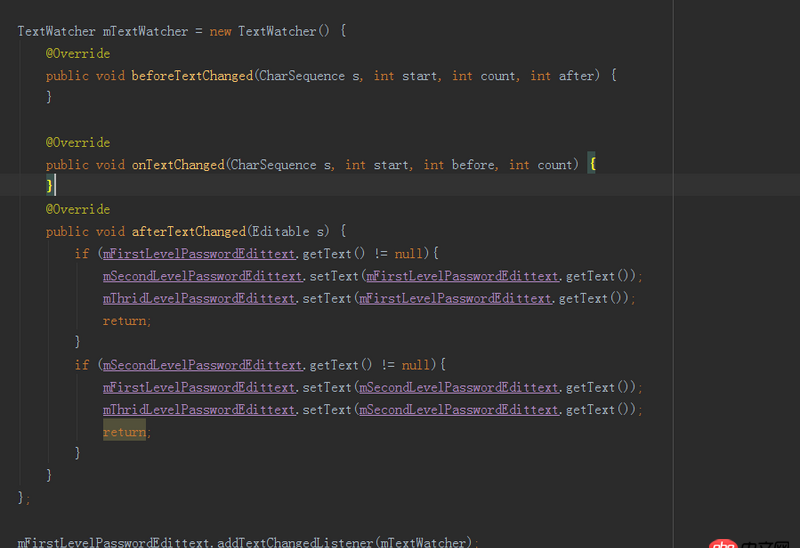 android - 關于多個Edittext設置監聽器的問題。