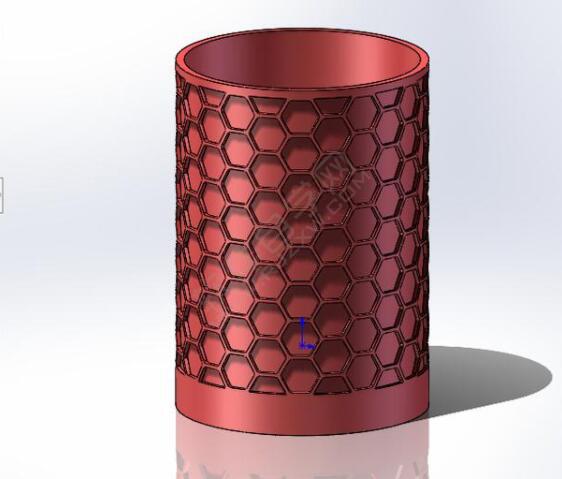 六邊形包裹的筆筒怎么用SolidWorks畫