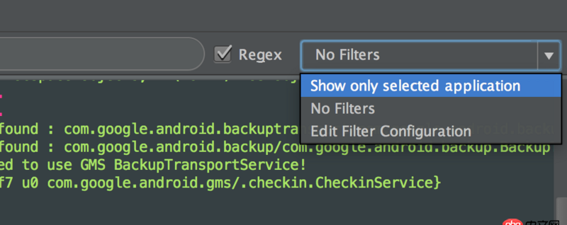 android-studio - AndroidStudio打印log,為什么show only selected application 無效，不篩選了