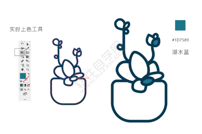 ai怎么畫多肉植物插畫