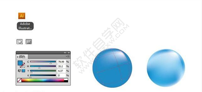 ai怎么制作夢幻球形效果