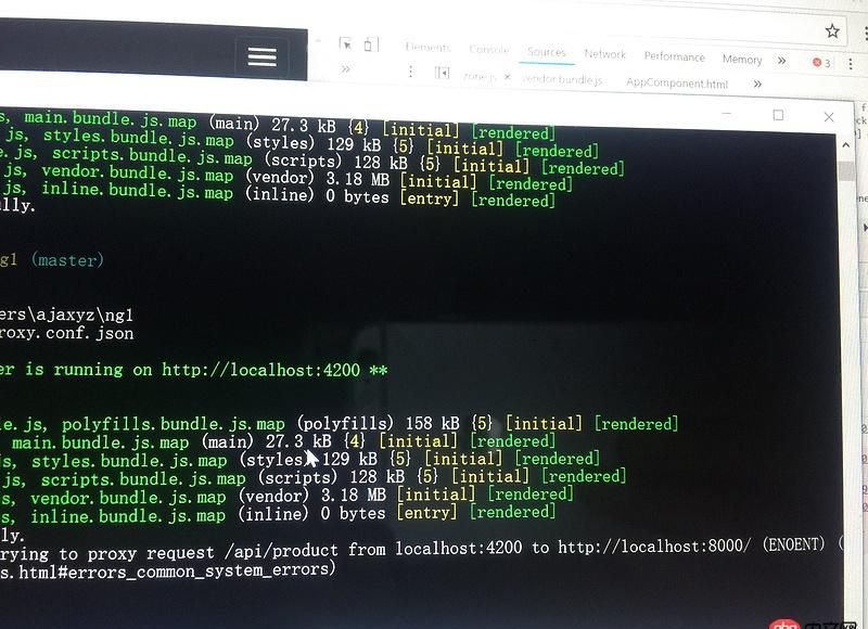 angular.js - angular 配置代理proxy.conf.json后報錯，頁面返回500internal server error？
