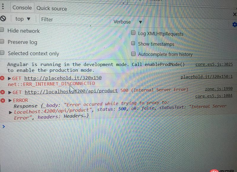angular.js - angular 配置代理proxy.conf.json后報錯，頁面返回500internal server error？