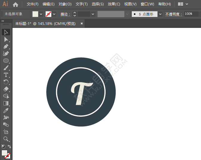 ai畫(huà)一個(gè)字體商店圖標(biāo)