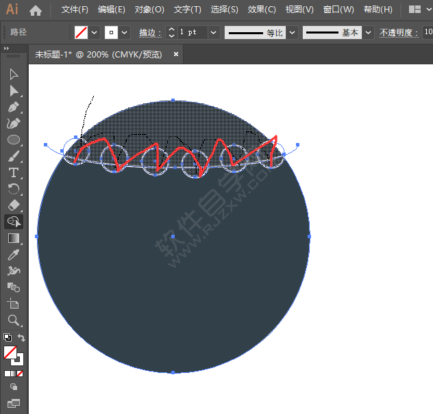 ai怎么畫手機(jī)主題商店圖標(biāo)
