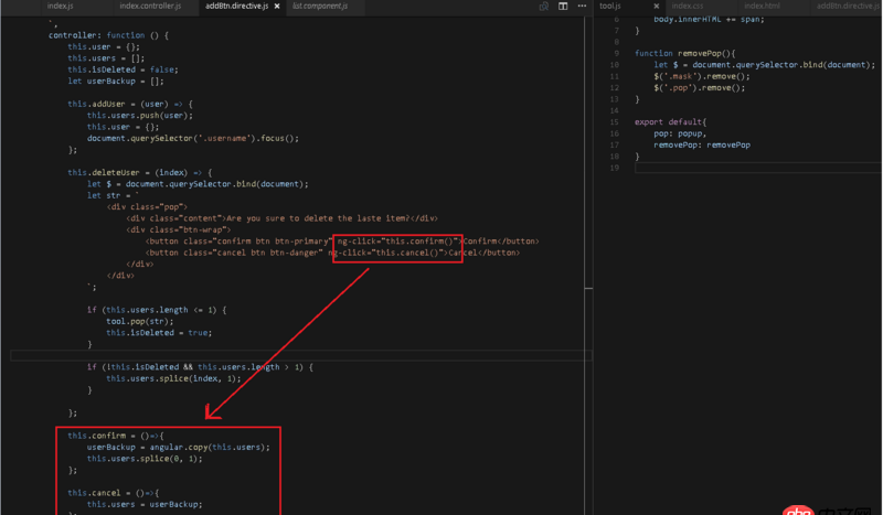 angular.js - angular1.* 怎么在字符串里使用controller里的變量和方法
