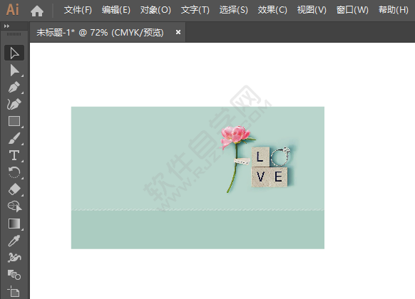 ai里面的圖片設(shè)置照亮邊緣的方法