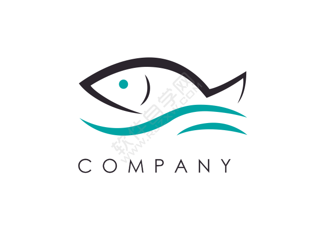 CDR設(shè)計(jì)一個(gè)logo魚