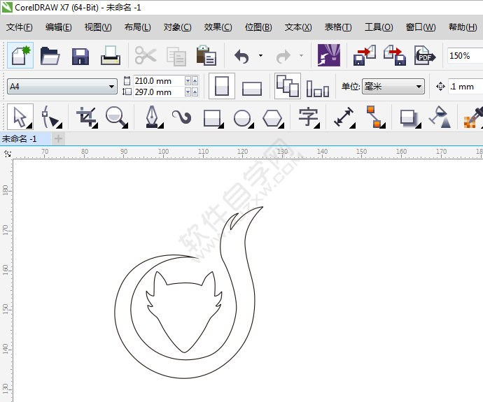 CDR設計以狐貍為元素的創意logo