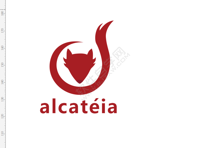 CDR設計以狐貍為元素的創意logo