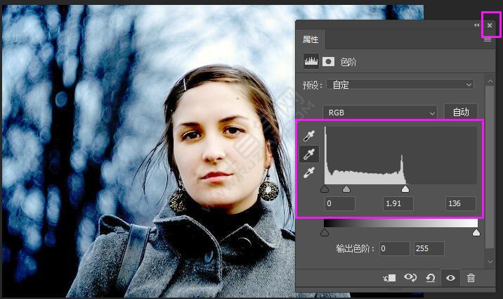 ps怎么創(chuàng)建色階圖層的方法
