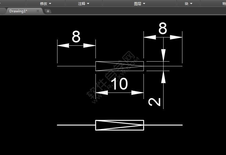 CAD中怎么畫減壓閾圖例