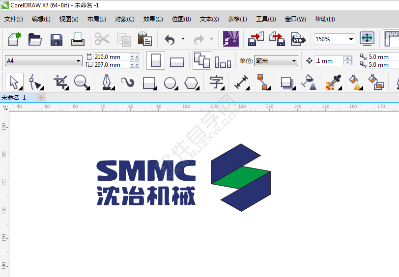 CDR設計沈治機械LOGO矢量圖