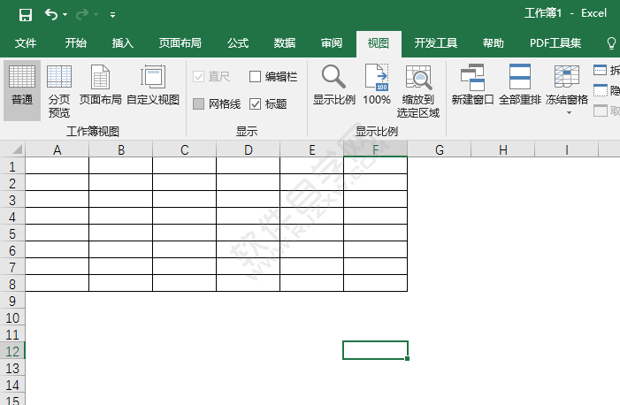 EXCEL2016怎么顯示或隱藏網格線的方法