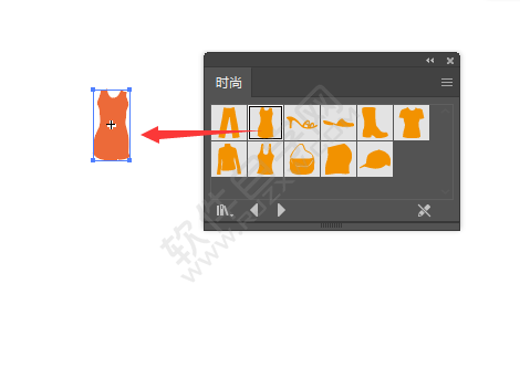 AI怎么插入衣服符號(hào)到文檔