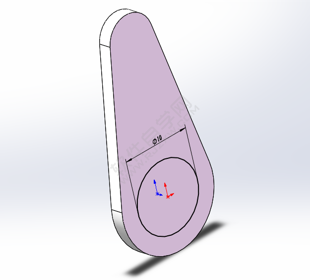 用solidworks畫驅動桿的方法
