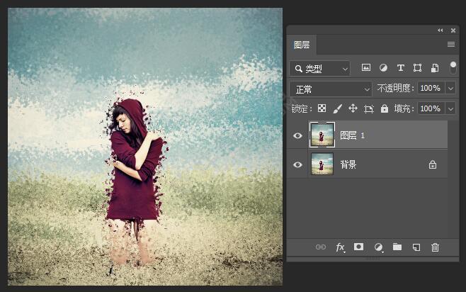 ps選擇并調整局部區域圖像