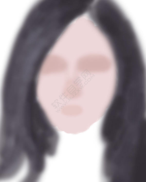 PS臨摹長發女生頭像的方法