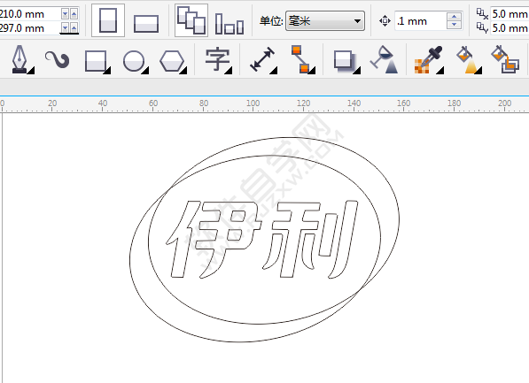 CDR設(shè)計(jì)伊利LOGO的簡(jiǎn)單方法