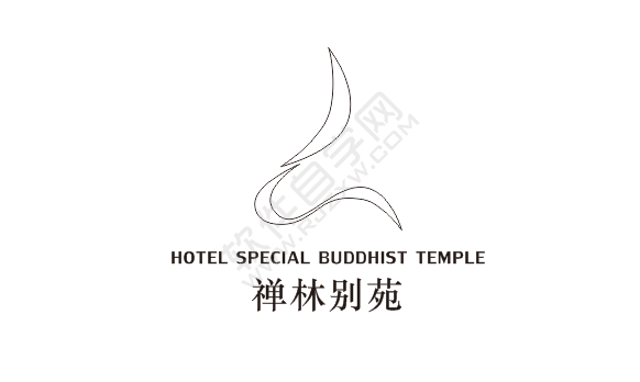 CDR設計禪林別苑圖標的方法