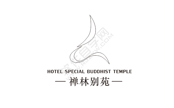 CDR設計禪林別苑圖標的方法