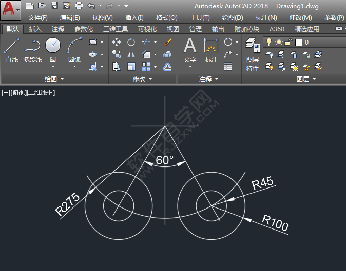 怎么用CAD圓畫相切圓圖形練習(xí)