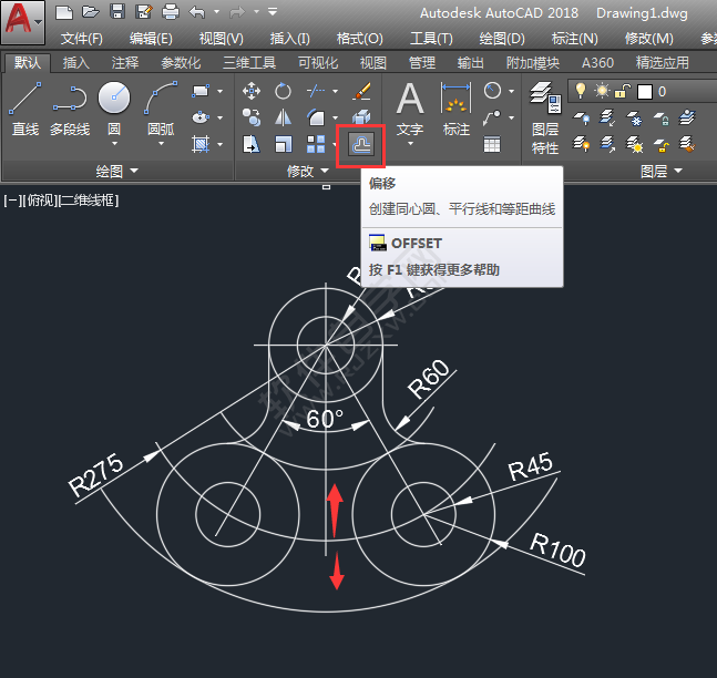 怎么用CAD圓畫相切圓圖形練習(xí)