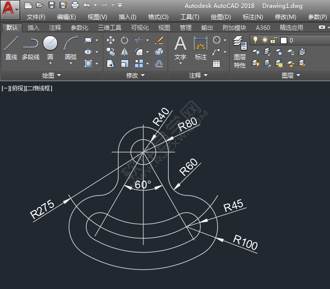 怎么用CAD圓畫相切圓圖形練習(xí)
