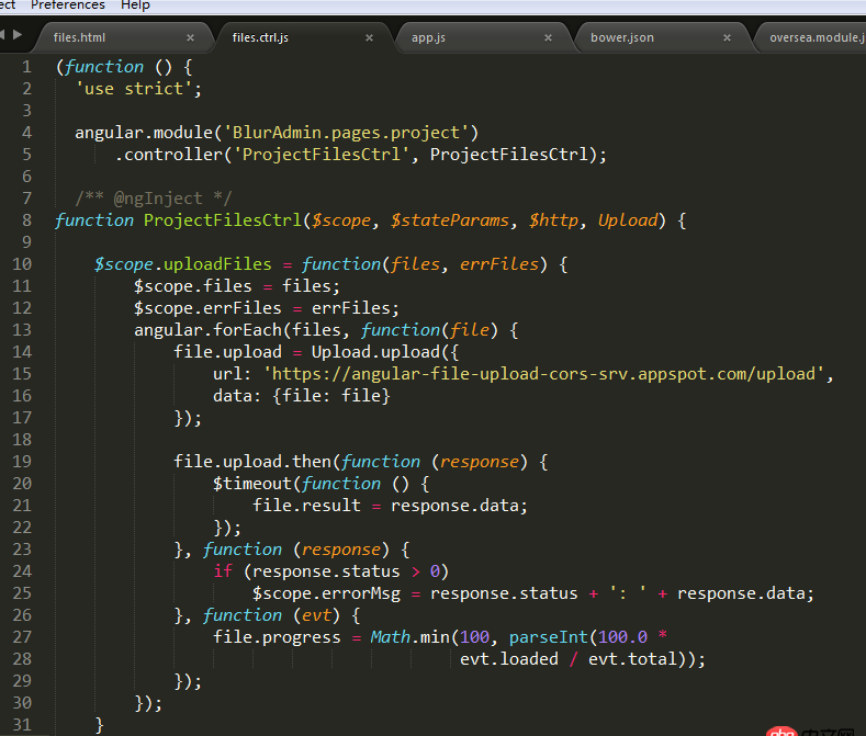 angular.js - ng-file-upload 如何實(shí)現(xiàn)多圖片上傳