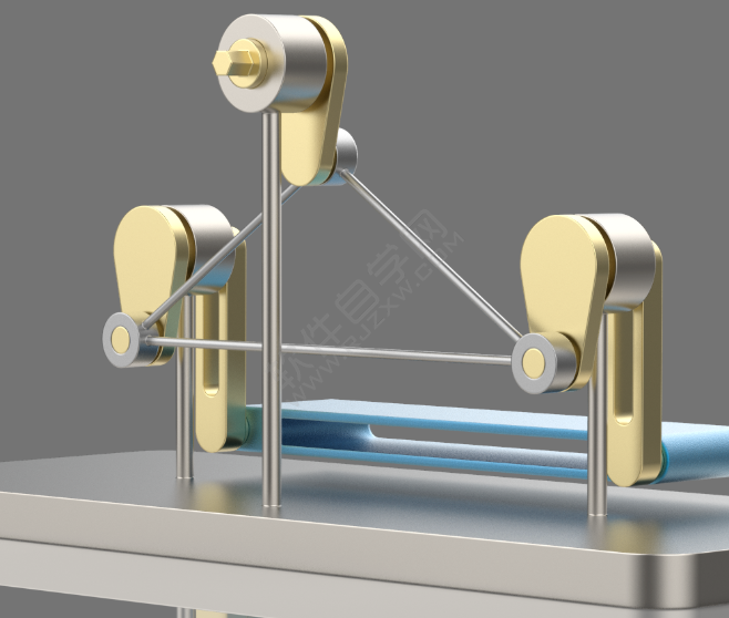 SolidWorks做豎直兜圈子平臺裝置