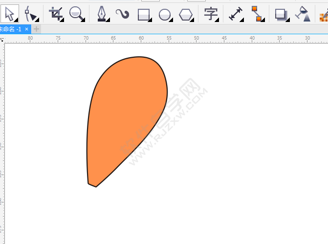 CDR畫一個(gè)卡通雞腿