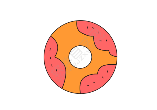 CDR畫(huà)一個(gè)餅干卡通圖