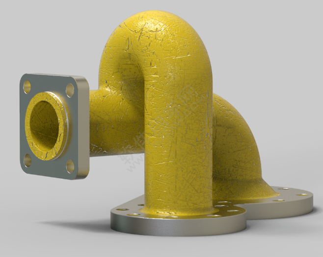 SolidWorks畫一個帶法蘭的圓管