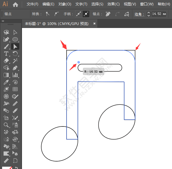 ai怎么畫八分音符圖標