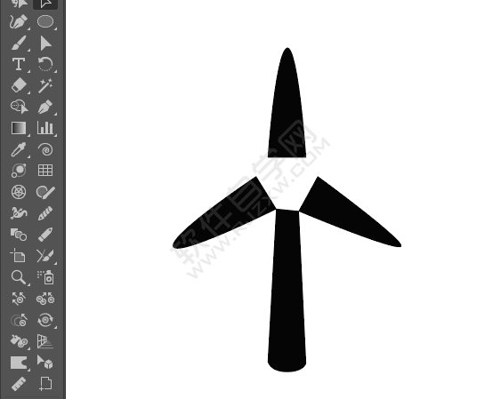 ai怎么畫風機圖標