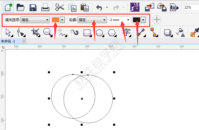 cdr怎么填充區(qū)塊顏色