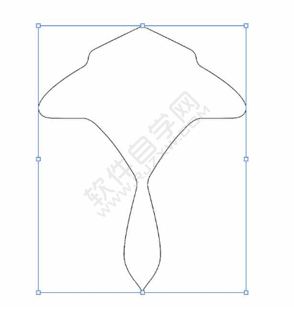 AI繪制一個藍色蘑菇