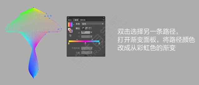 AI繪制一個藍色蘑菇