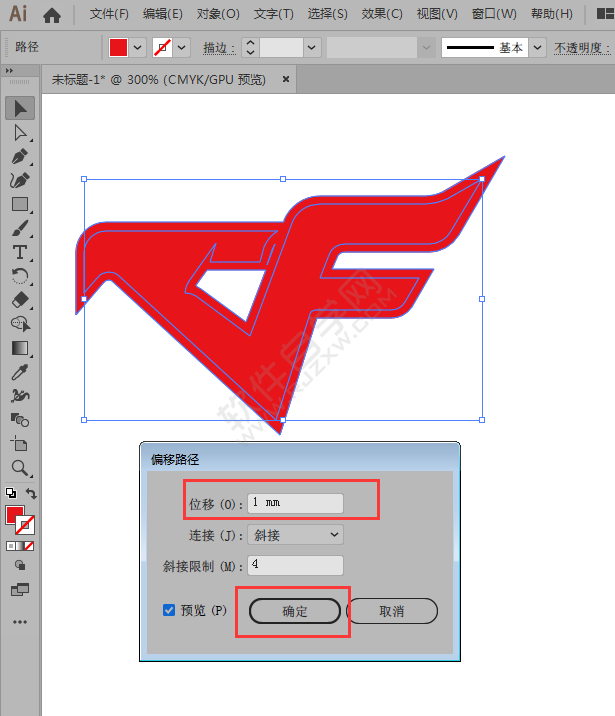 用AI怎么設計一個cf圖標