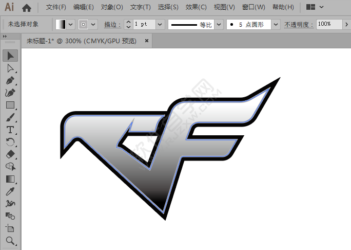 用AI怎么設計一個cf圖標