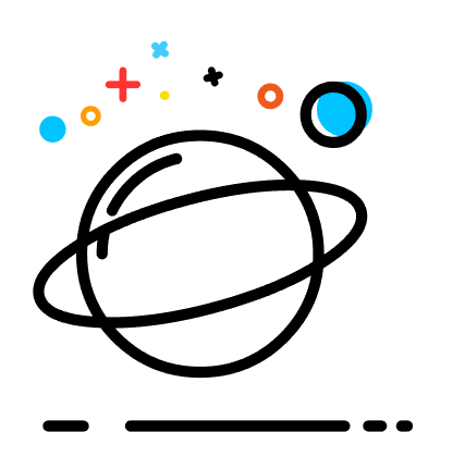 AI怎么繪制萌萌噠MBE風(fēng)格的星球圖標(biāo)