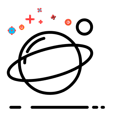 AI怎么繪制萌萌噠MBE風(fēng)格的星球圖標(biāo)