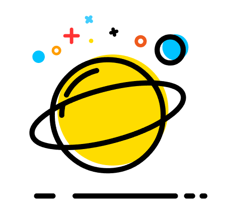 AI怎么繪制萌萌噠MBE風(fēng)格的星球圖標(biāo)