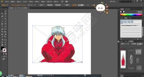 AI怎么將動畫人物變成線稿效果