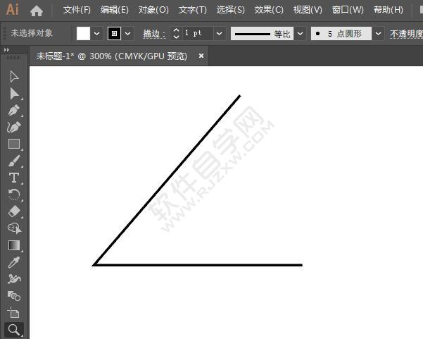 用ai鋼筆畫直角怎么設置圓角